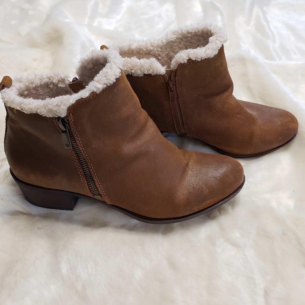 Lucky Brand Shearling Lined Booties - Size 11
